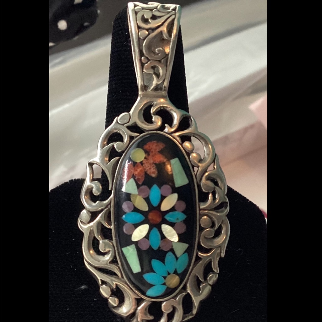 Carolyn Pollack Sterling Gemstones Pendant